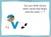 The Letter 'v' - EYFS Teaching Resources (slide 4/21)